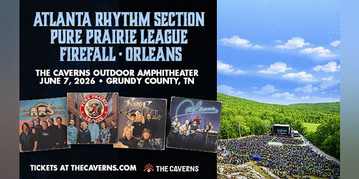 Atlanta Rhythm Section, Pure Prairie League, Firefall, Orleans at The Caverns Outdoor Amphitheater