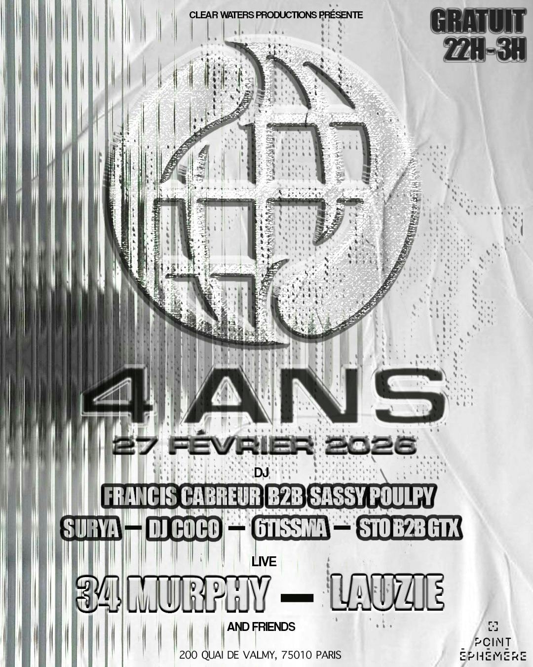 4 ans Clear Waters Productions