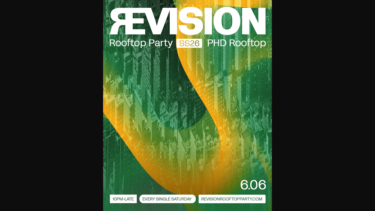 revision rooftop party