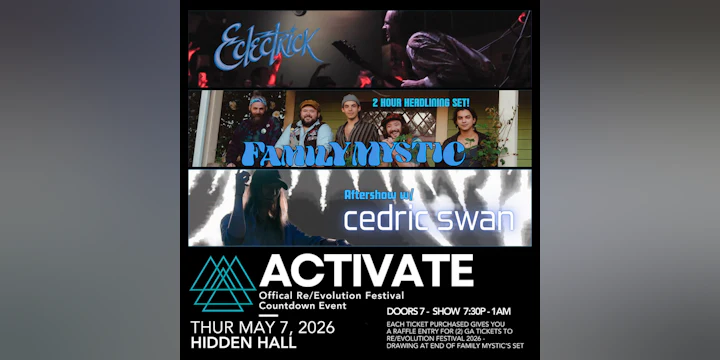 FAMILY MYSTIC with Eclectrick plus late night set Cedric Swan