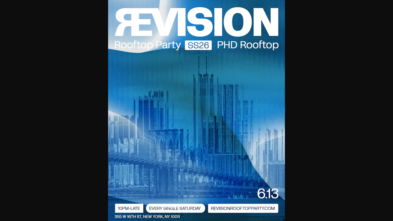 revision rooftop party