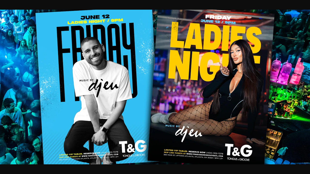 Ladies Night at Tongue & Groove Friday with DJ Eu