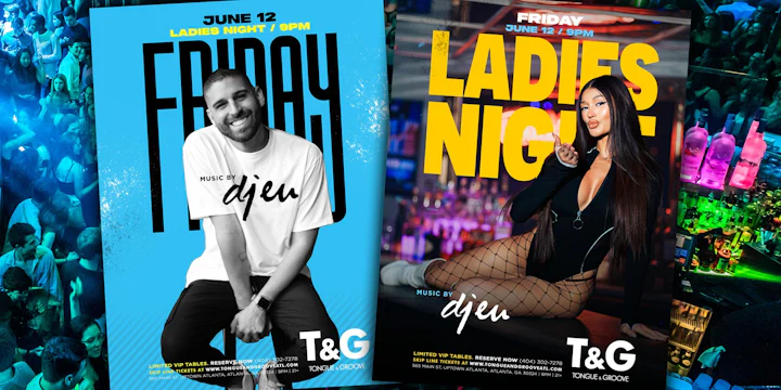Ladies Night at Tongue & Groove Friday with DJ Eu