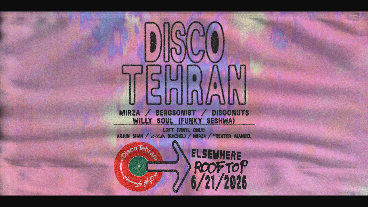 Disco Tehran: Mirza, Bergsonist, Disgonuts, Willy Soul (Funky Seshwa) +more