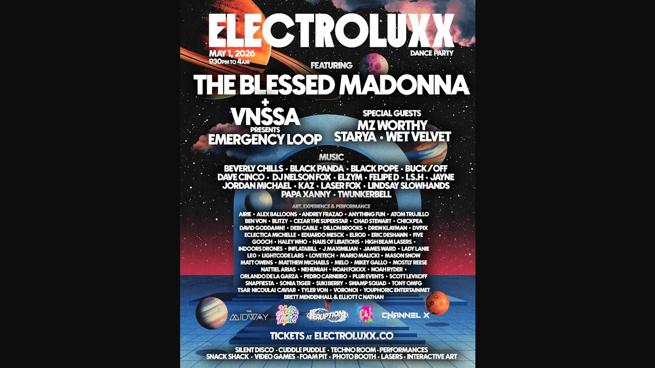 Electroluxx ft. The Blessed Madonna + 4 Stages