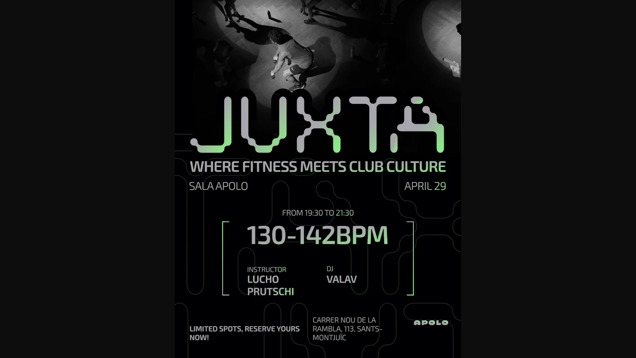 Juxta x Sala Apolo: El workout más fiestero de la ciudad
