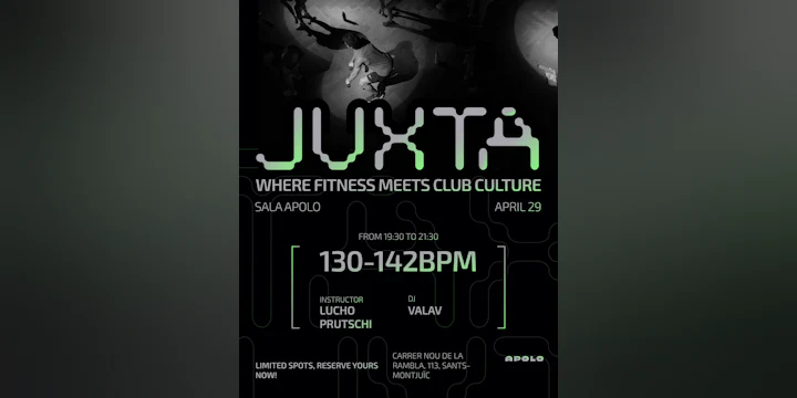 Juxta x Sala Apolo: El workout más fiestero de la ciudad