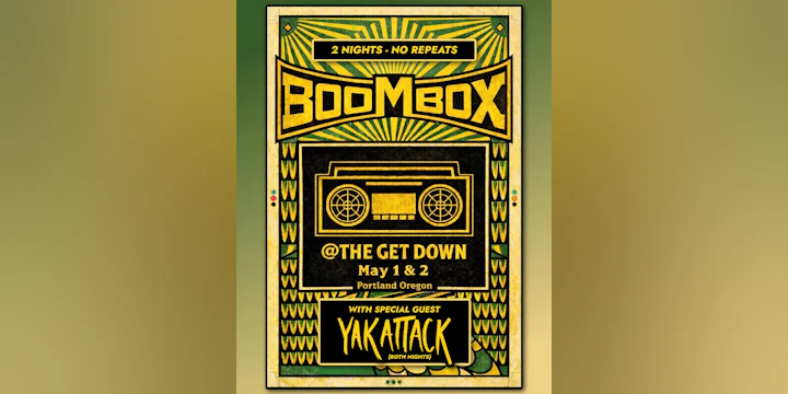 BoomBox w/ Yak Attack (2 Nights - 5/1 & 5/2)