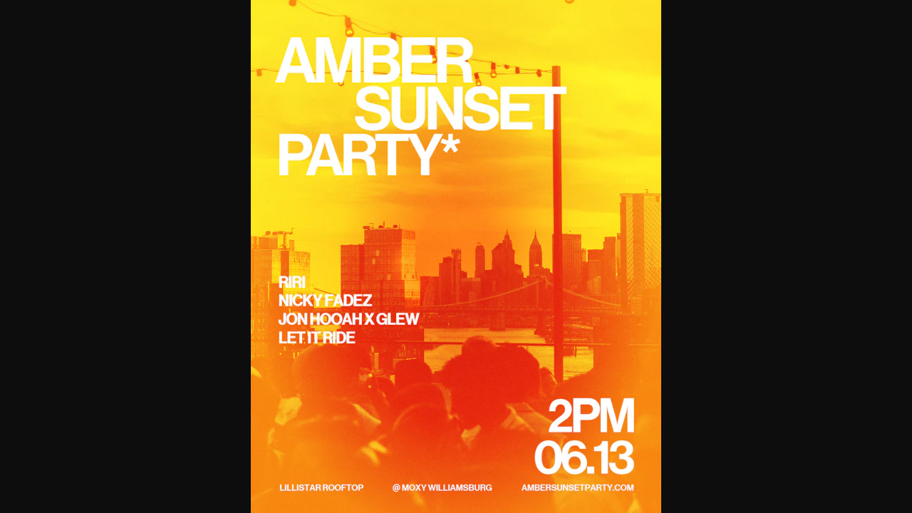 Amber Sunset Party