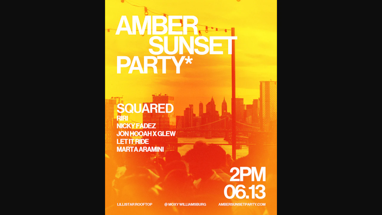 Amber Sunset Party