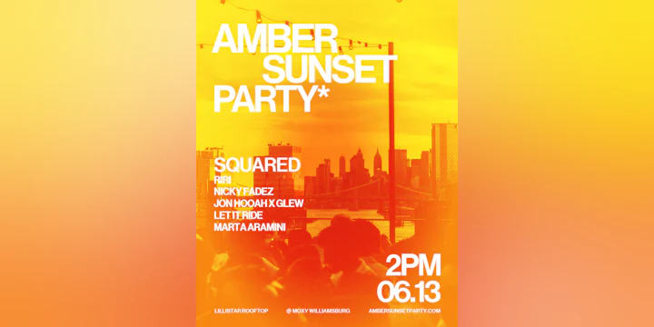 Amber Sunset Party
