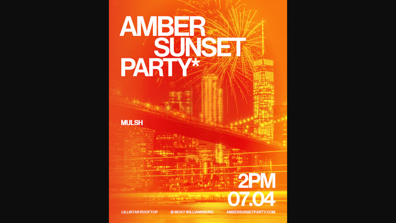 Amber Sunset Party