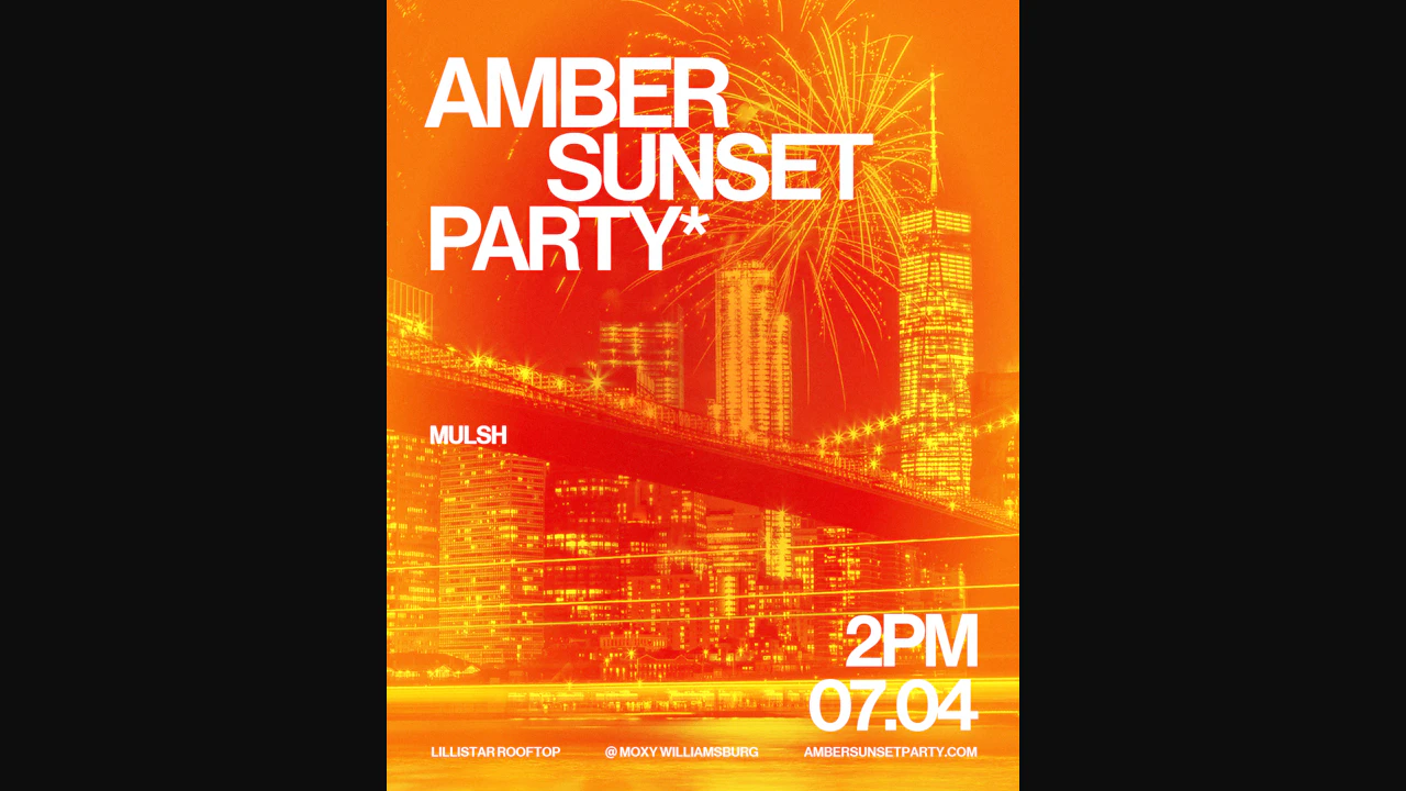 Amber Sunset Party