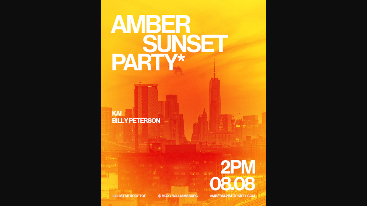 Amber Sunset Party