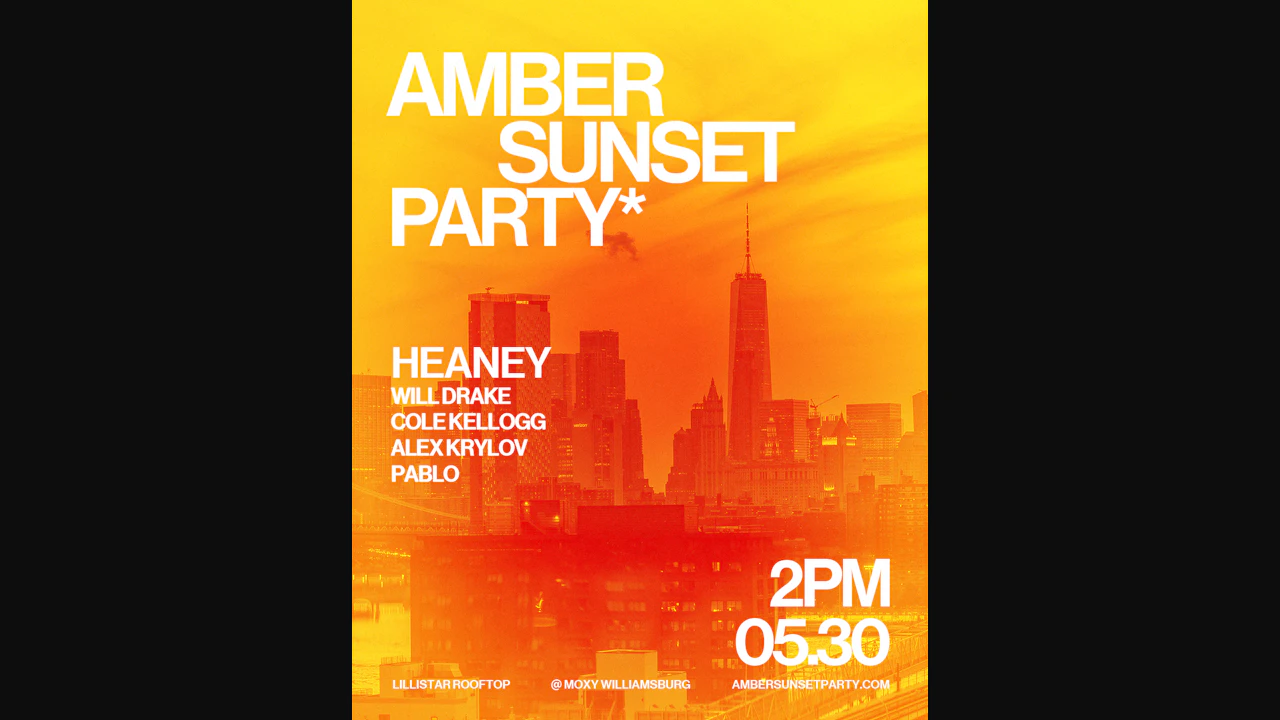 Amber Sunset Party