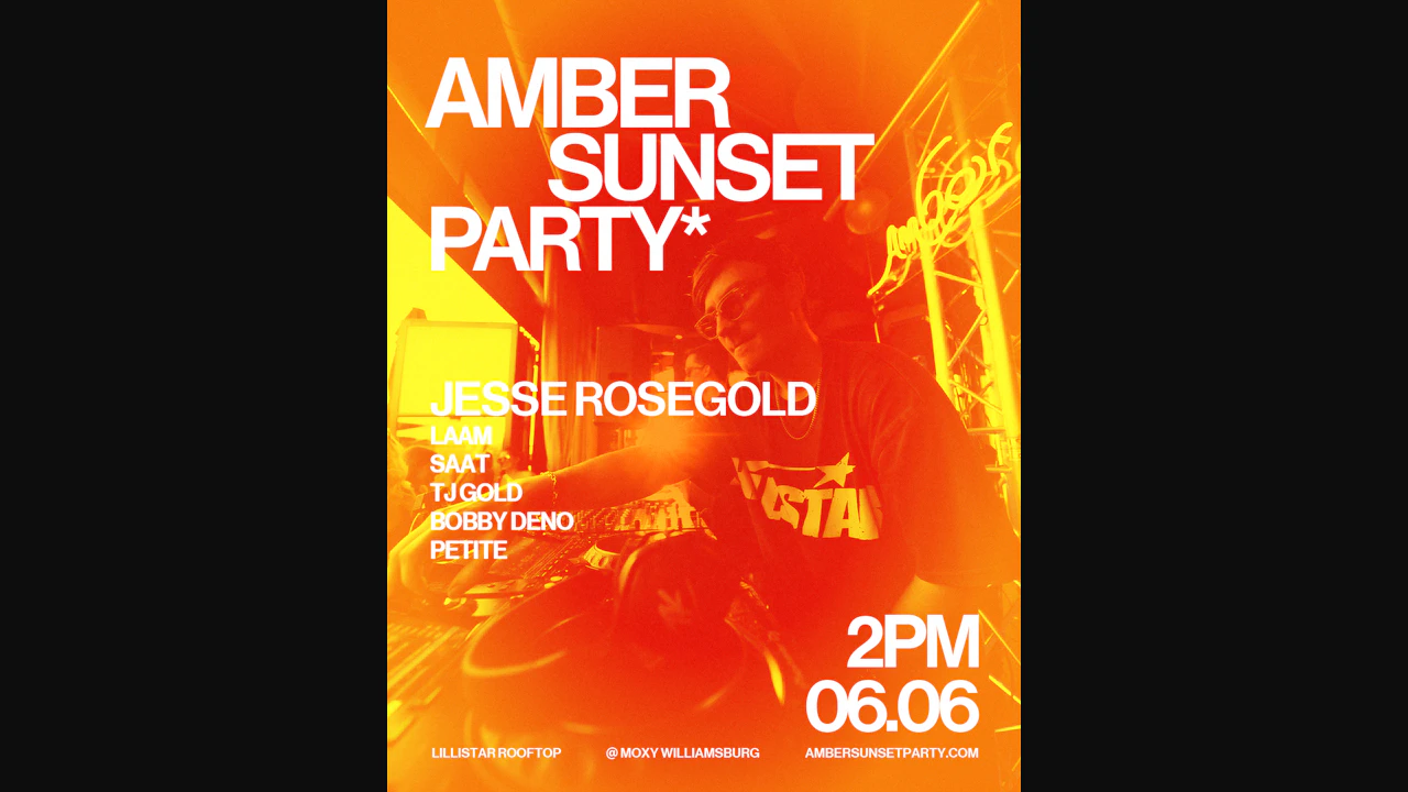 Amber Sunset Party