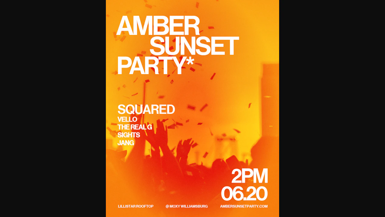Amber Sunset Party