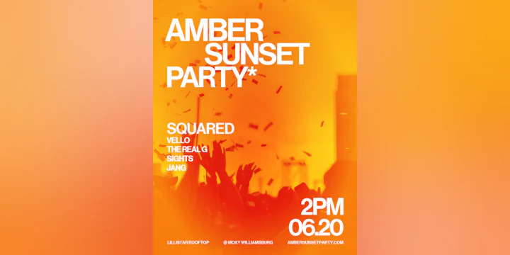 Amber Sunset Party