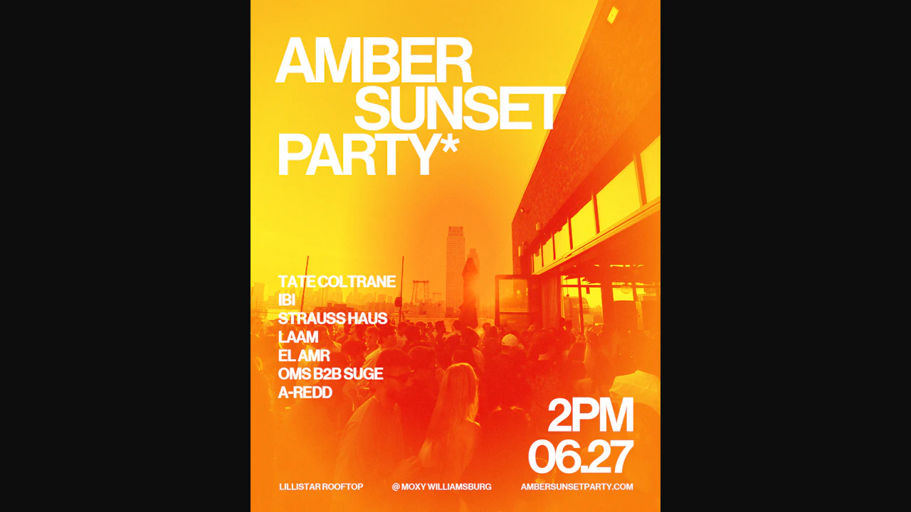 Amber Sunset Party