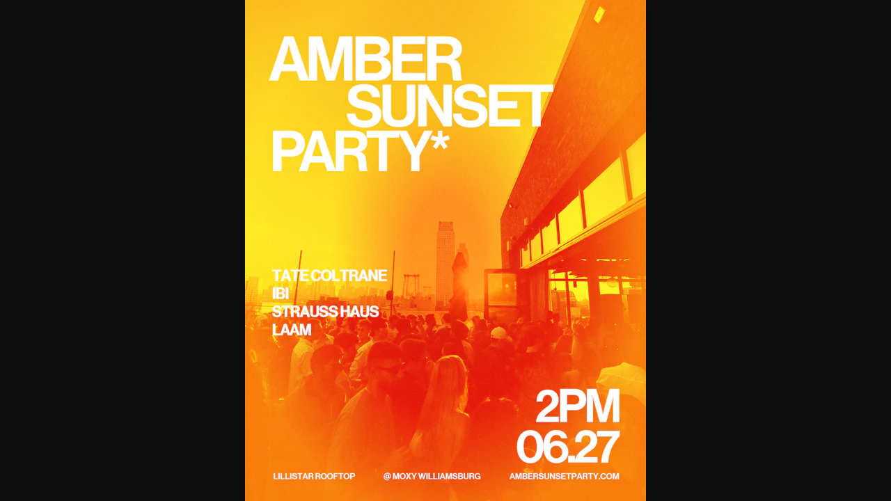 Amber Sunset Party