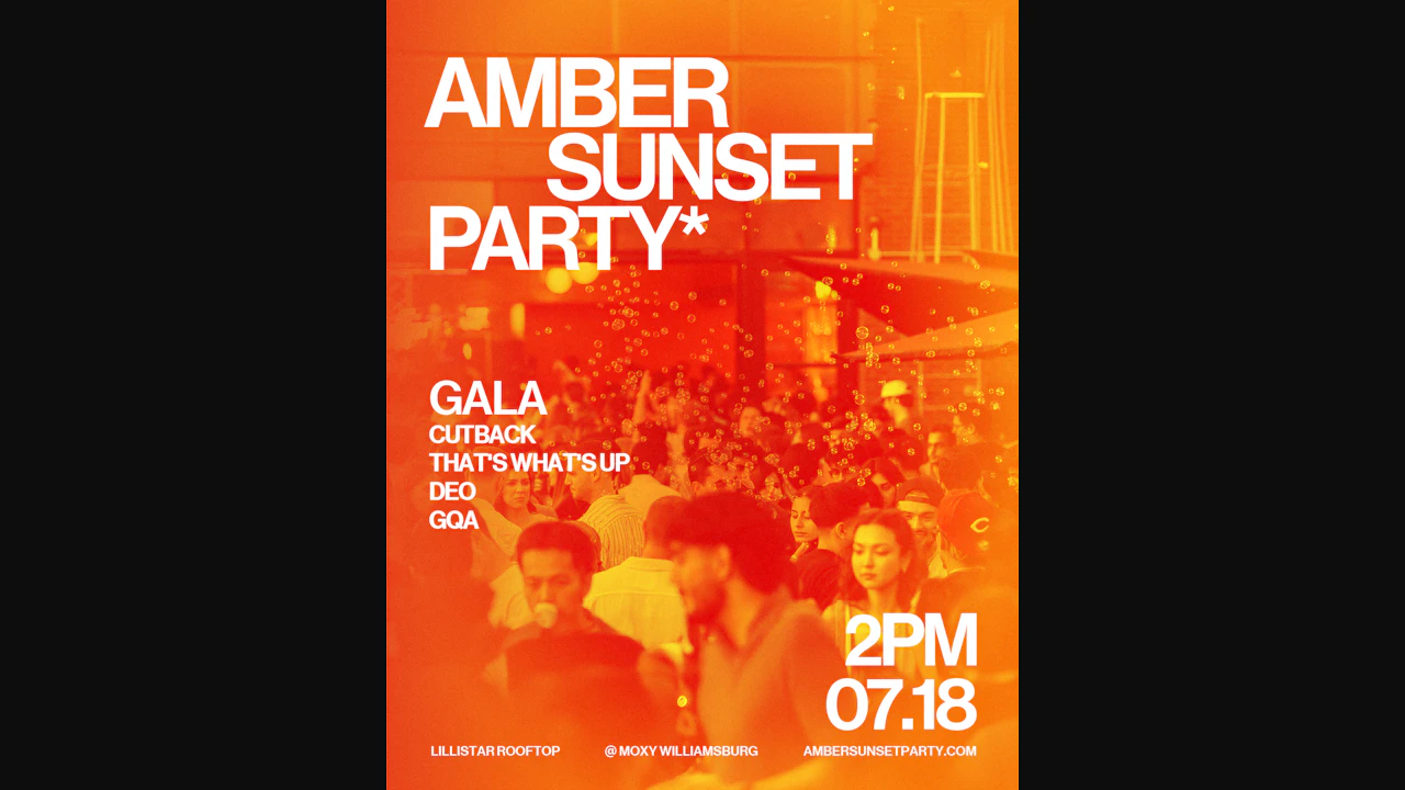 Amber Sunset Party