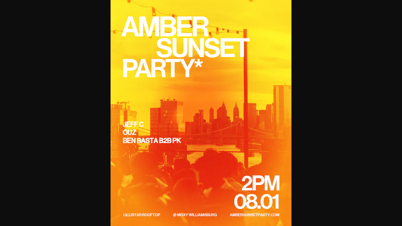 Amber Sunset Party