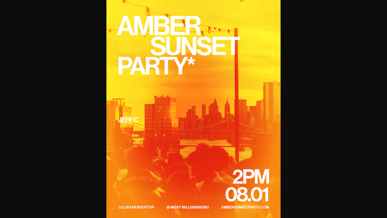 Amber Sunset Party
