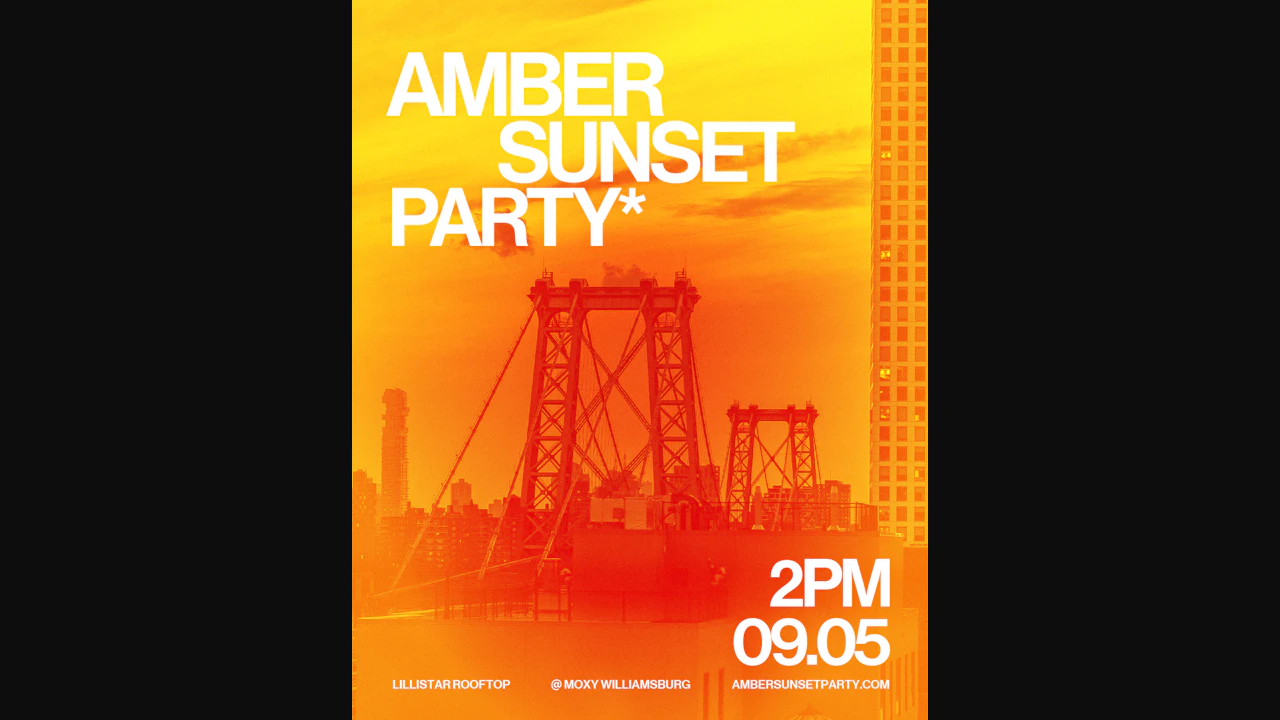 Amber Sunset Party