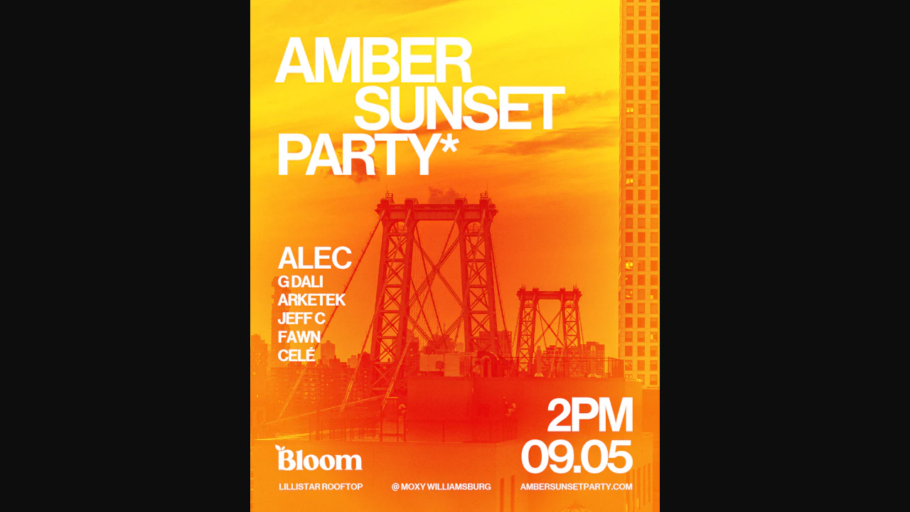 Amber Sunset Party