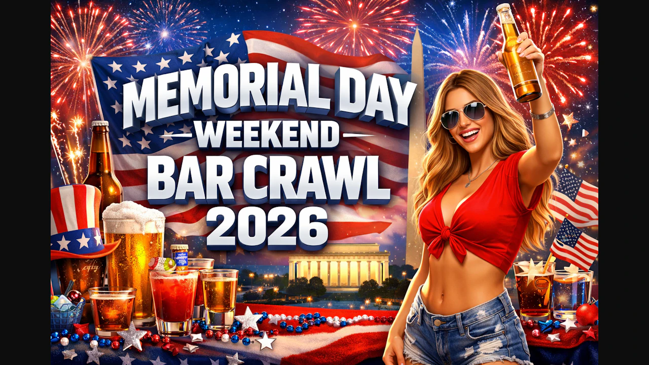 Hollywood Memorial Day Weekend Bar Crawl 2026