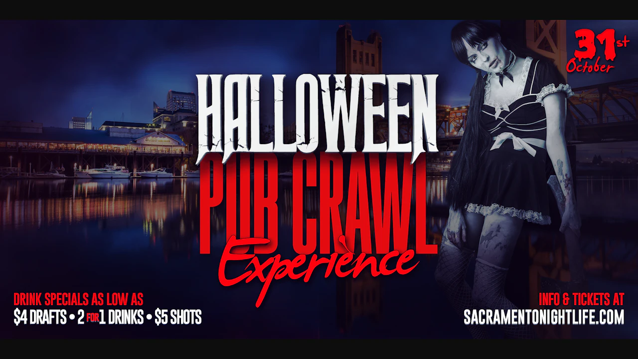 Sacramento Halloween Night Pub Crawl Party