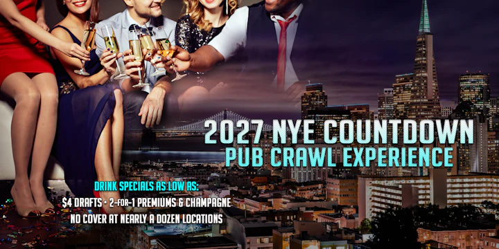 San Francisco New Years Eve Pub Crawl Party 2027
