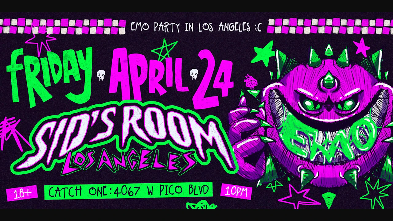 Sid's Room: Emo Night @ Catch One Los Angeles