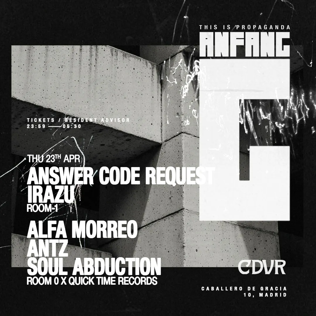 Answer Code Request at Anfang