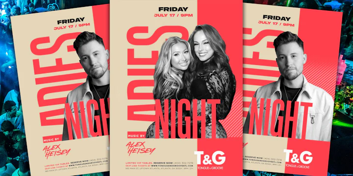 Ladies Night at Tongue & Groove Friday with DJ Alex Heisey