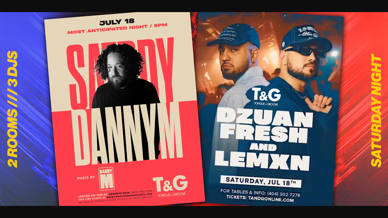 Satrdy with DJ Danny M + Popup Party in Dance Room W/dzuzn Fresh + Lemxn