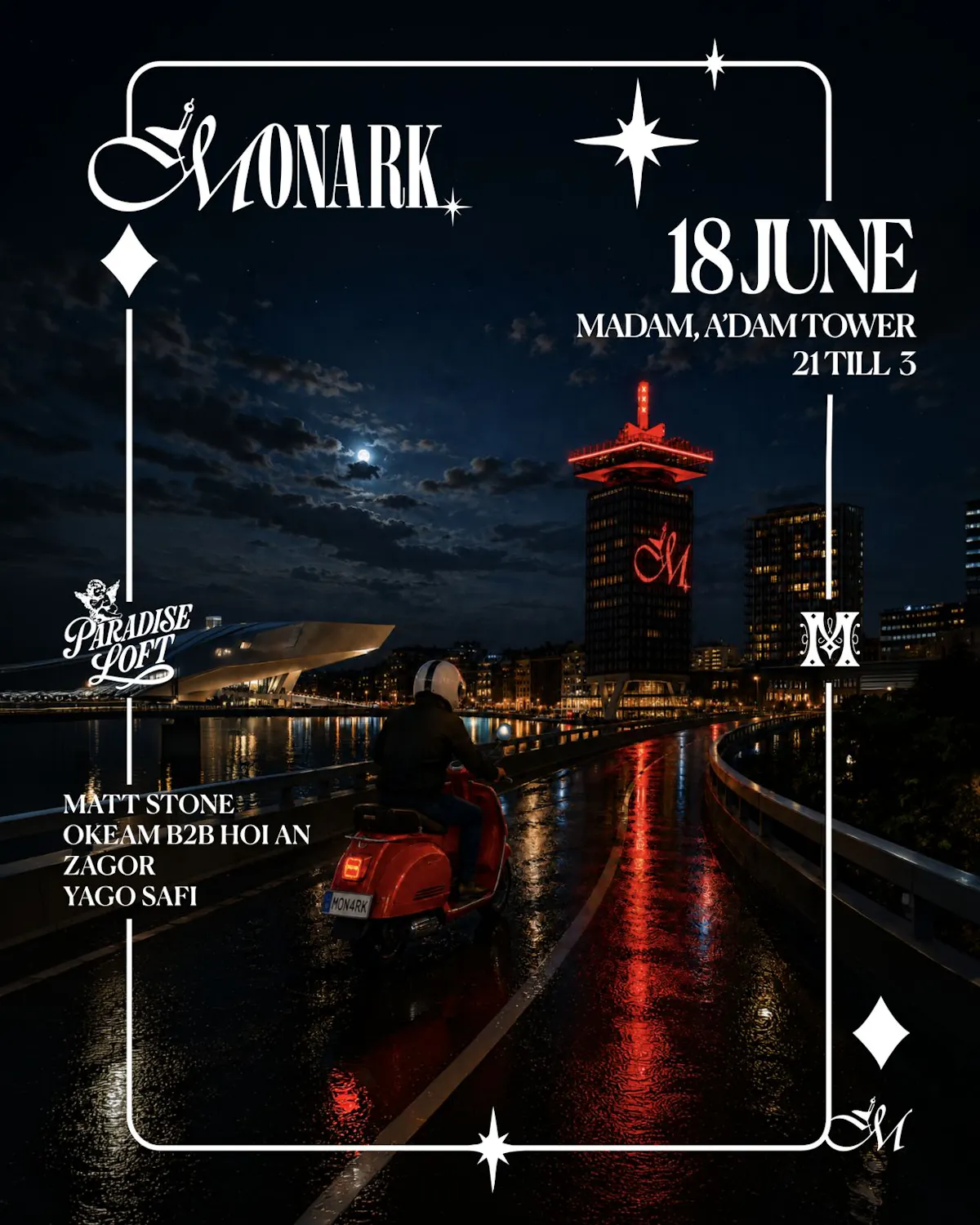 Madam by Night invites: MONARK