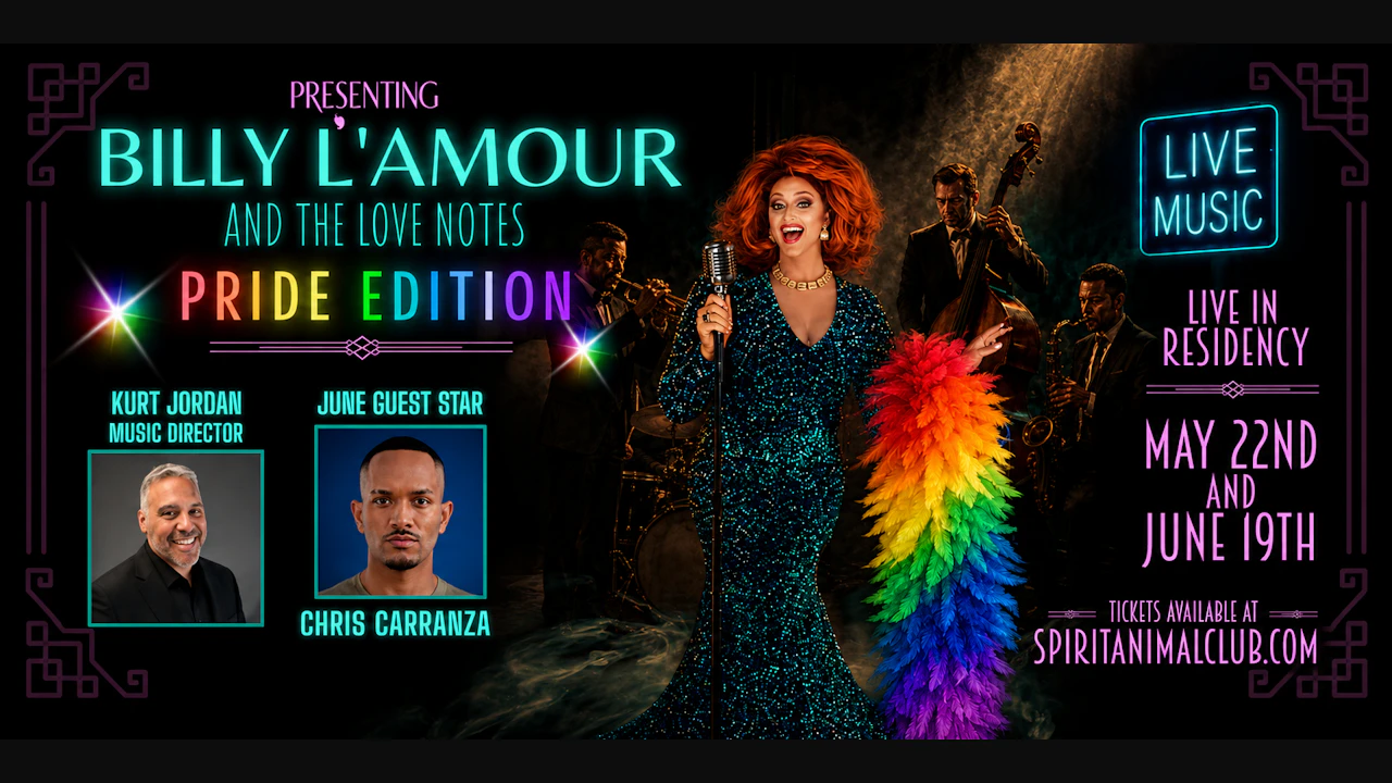 Billy L'Amour & The Love Notes (Tickets Includes 2 Cocktails)