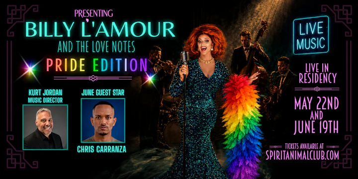 Billy L'Amour & The Love Notes (Tickets Includes 2 Cocktails)