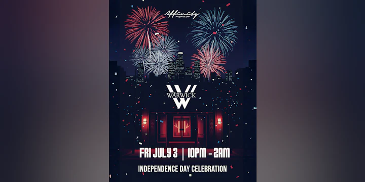 Don Julio Presents: Red, White & Vibes @ Warwick (July 4th weekend)