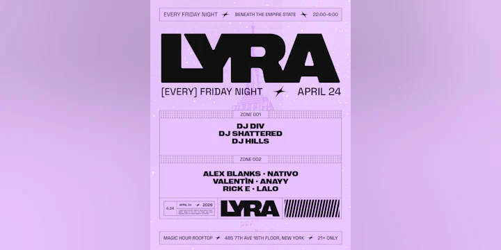 Lyra Rooftop Party 04.24.26