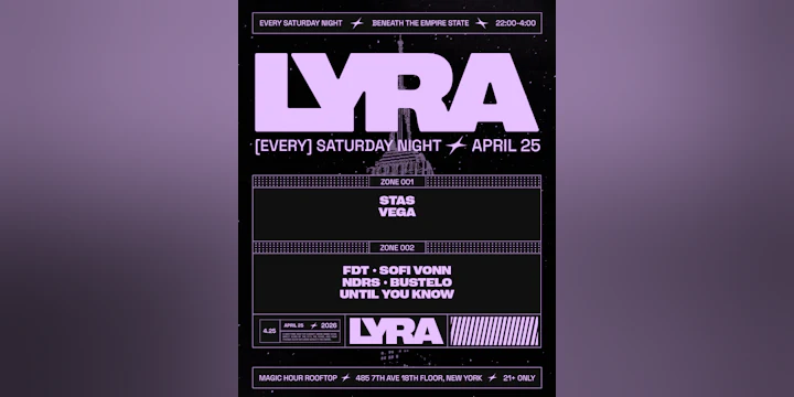 Lyra Rooftop Party 04.25.26
