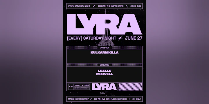 Lyra Rooftop Party 06.27.26