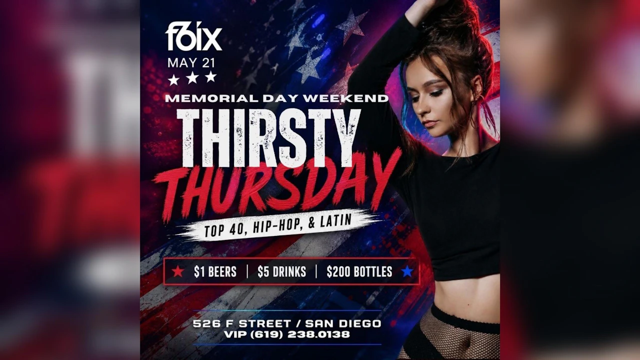 Memorial Day Weekend at F6ix: Thirsty Thursday | May 21st Event