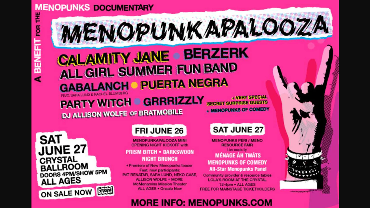 Menopunkapalooza: A benefit for the Menopunks Documentary