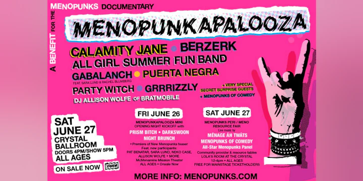 Menopunkapalooza: A benefit for the Menopunks Documentary