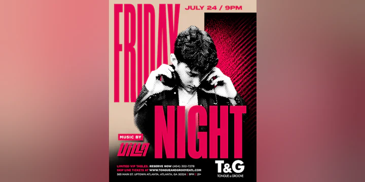 Ladies Night at Tongue & Groove Friday with DJ Villa