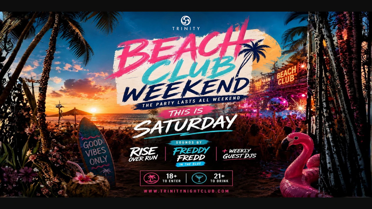 Reload Saturdays at Trinity • Beach Party Extravaganza