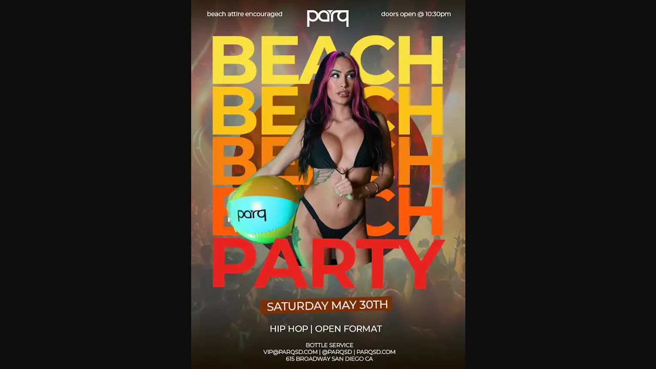 Parq Beach Party Hip Hop & Open Format