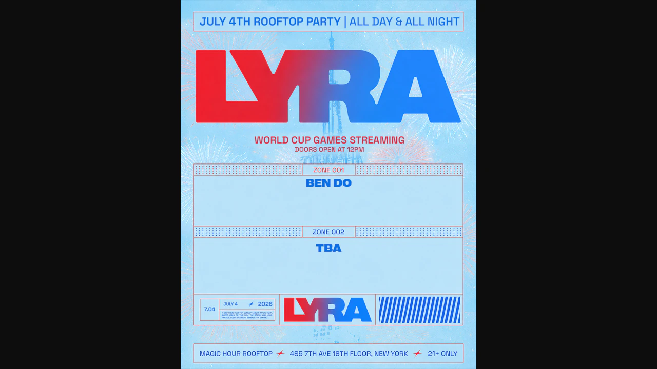 Lyra July 4th Rooftop Party